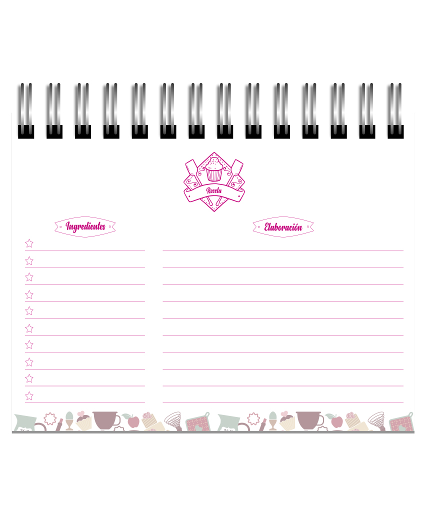 Agenda de Recetas - Personalizadas